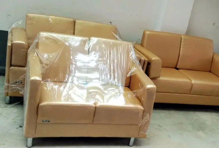 二手卡其色接待室专用双人沙发